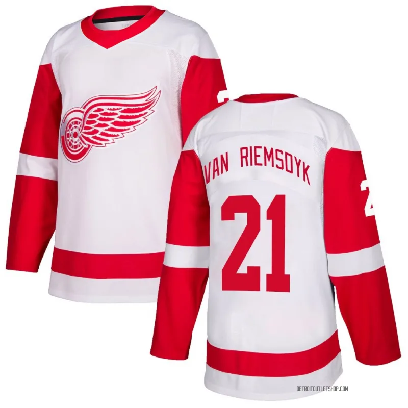 Youth James van Riemsdyk Detroit Red Wings Jersey - White Authentic