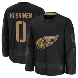 Youth Jesse Kiiskinen Detroit Red Wings 2024 Military Appreciation Practice Jersey - Black Premium