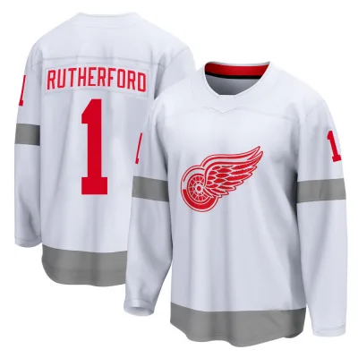 Youth Jim Rutherford Detroit Red Wings 2020/21 Special Edition Jersey - White Breakaway