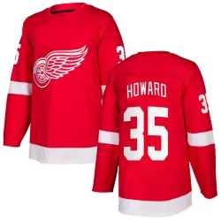 Youth Jimmy Howard Detroit Red Wings Home Jersey - Red Authentic