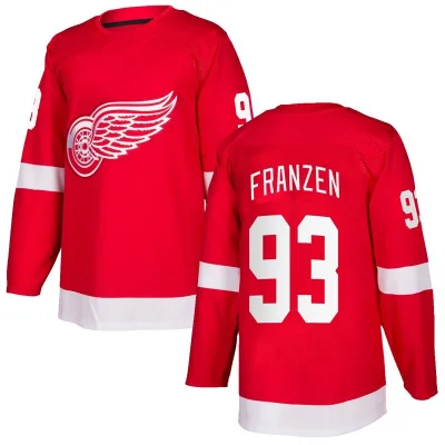Youth Johan Franzen Detroit Red Wings Home Jersey - Red Authentic