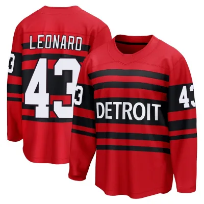 Youth John Leonard Detroit Red Wings Special Edition 2.0 Jersey - Red Breakaway