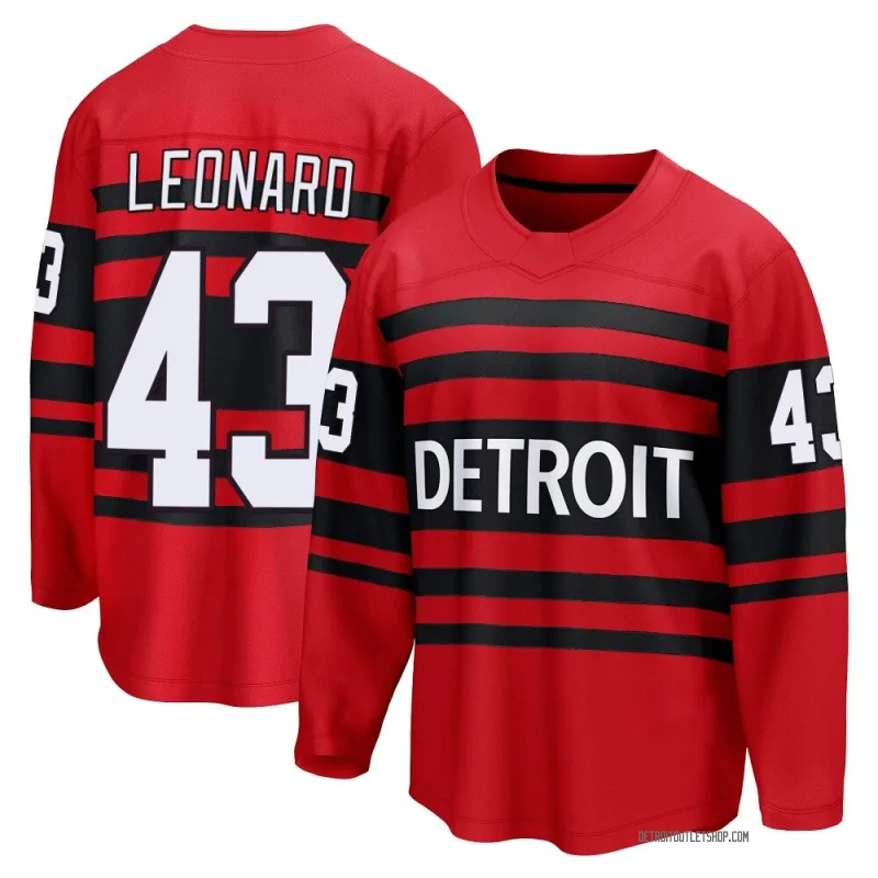 Youth John Leonard Detroit Red Wings Special Edition 2.0 Jersey - Red Breakaway