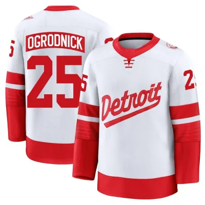 Youth John Ogrodnick Detroit Red Wings 2025 Stadium Series Jersey - White Premium