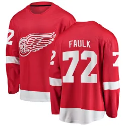 Youth Justin Faulk Detroit Red Wings Home Jersey - Red Breakaway