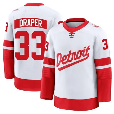 Youth Kris Draper Detroit Red Wings 2025 Stadium Series Jersey - White Premium