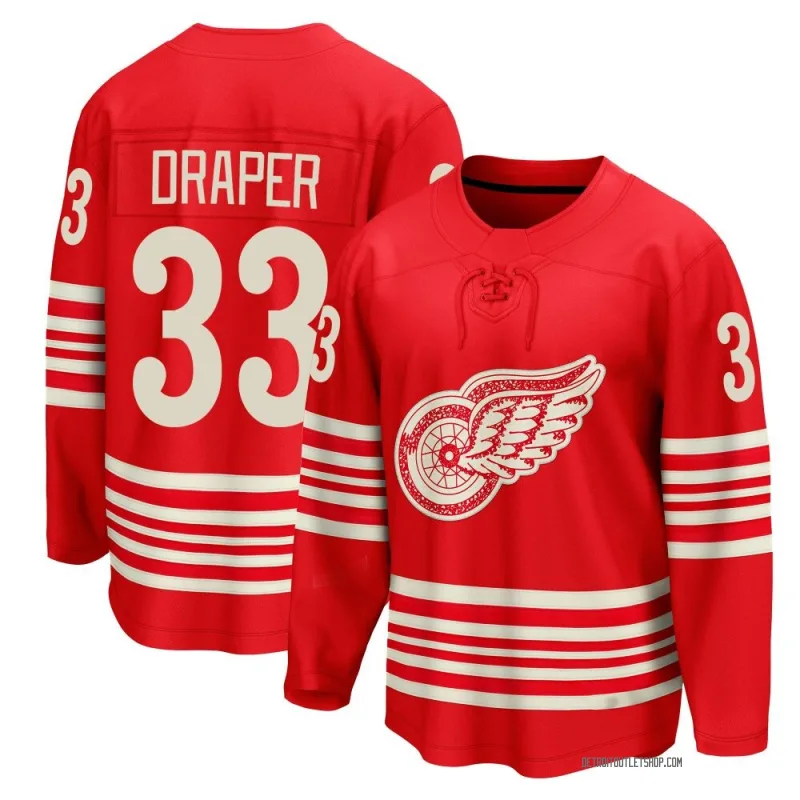 Youth Kris Draper Detroit Red Wings Centennial Jersey - Red Breakaway