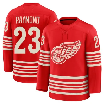Youth Lucas Raymond Detroit Red Wings Centennial Jersey - Red Premium