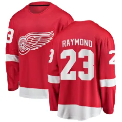 Youth Lucas Raymond Detroit Red Wings Home Jersey - Red Breakaway