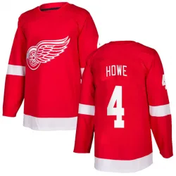 Youth Mark Howe Detroit Red Wings Home Jersey - Red Authentic