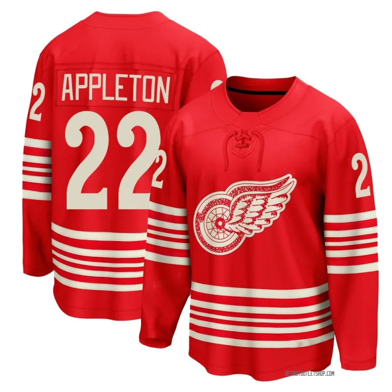 Youth Mason Appleton Detroit Red Wings Centennial Jersey - Red Breakaway