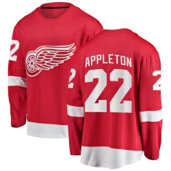 Youth Mason Appleton Detroit Red Wings Home Jersey - Red Breakaway