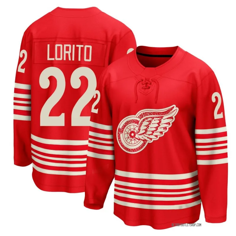 Youth Matthew Lorito Detroit Red Wings Centennial Jersey - Red Breakaway