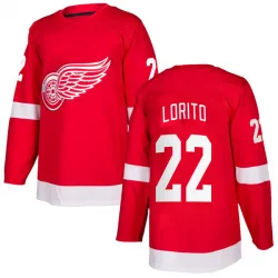 Youth Matthew Lorito Detroit Red Wings Home Jersey - Red Authentic
