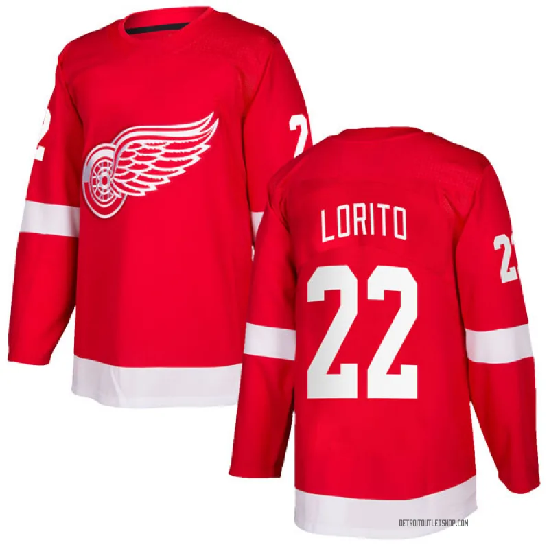 Youth Matthew Lorito Detroit Red Wings Home Jersey - Red Authentic