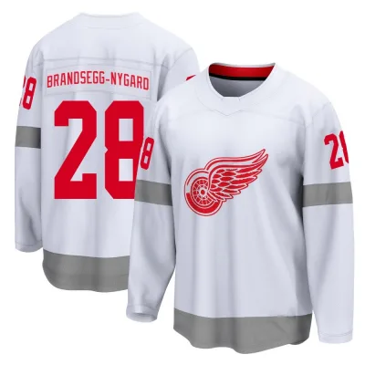 Youth Michael Brandsegg-Nygård Detroit Red Wings Michael Brandsegg-Nygard 2020/21 Special Edition Jersey - White Breakaway