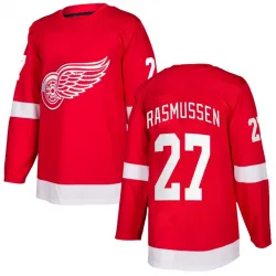 Youth Michael Rasmussen Detroit Red Wings Home Jersey - Red Authentic