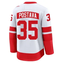Youth Michal Postava Detroit Red Wings 2025 Stadium Series Jersey - White Premium