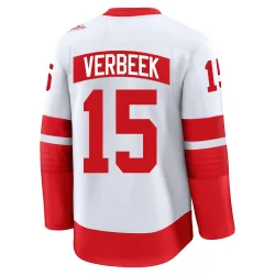 Youth Pat Verbeek Detroit Red Wings 2025 Stadium Series Jersey - White Premium
