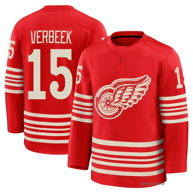 Youth Pat Verbeek Detroit Red Wings Centennial Jersey - Red Premium