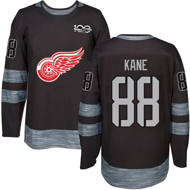 Youth Patrick Kane Detroit Red Wings 1917-2017 100th Anniversary Jersey - Black Authentic