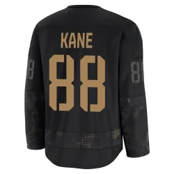 Youth Patrick Kane Detroit Red Wings 2024 Military Appreciation Practice Jersey - Black Premium