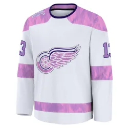 Youth Pavel Datsyuk Detroit Red Wings 2024 Hockey Fights Cancer Practice Jersey - White Premium