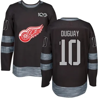 Youth Ron Duguay Detroit Red Wings 1917-2017 100th Anniversary Jersey - Black Authentic