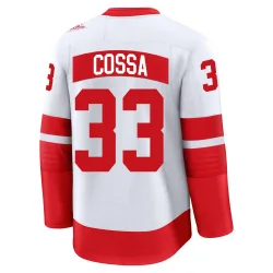 Youth Sebastian Cossa Detroit Red Wings 2025 Stadium Series Jersey - White Premium