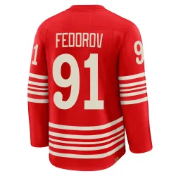 Youth Sergei Fedorov Detroit Red Wings Centennial Jersey - Red Premium