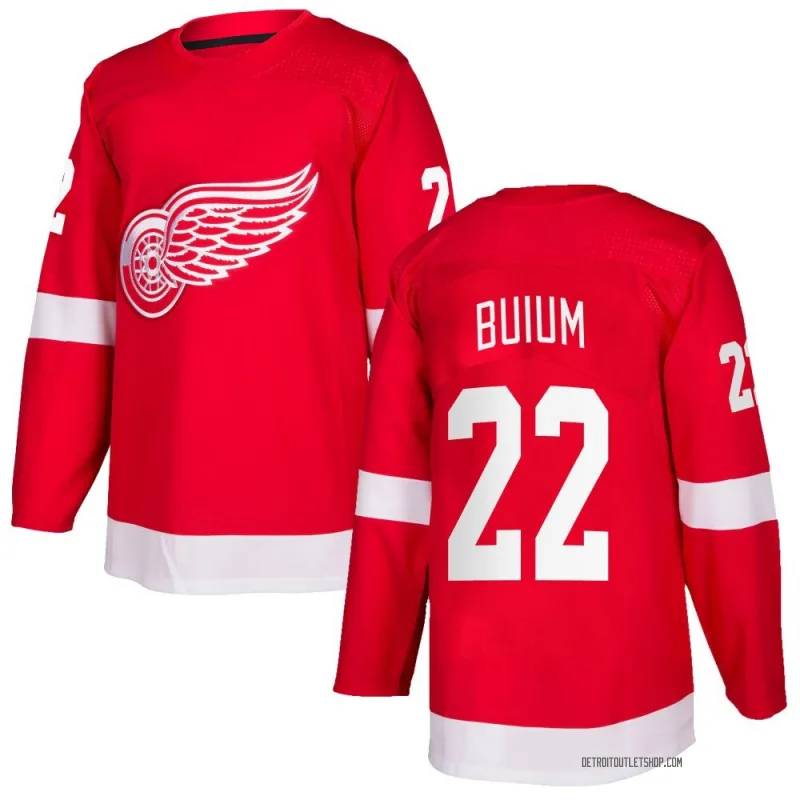 Youth Shai Buium Detroit Red Wings Home Jersey - Red Authentic