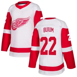 Youth Shai Buium Detroit Red Wings Jersey - White Authentic