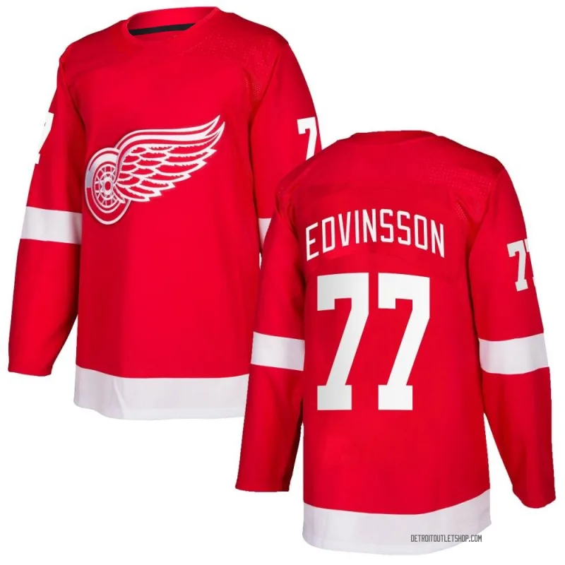 Youth Simon Edvinsson Detroit Red Wings Home Jersey - Red Authentic
