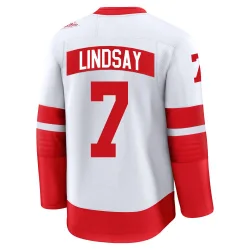 Youth Ted Lindsay Detroit Red Wings 2025 Stadium Series Jersey - White Premium
