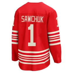 Youth Terry Sawchuk Detroit Red Wings Centennial Jersey - Red Breakaway