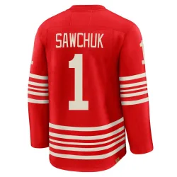 Youth Terry Sawchuk Detroit Red Wings Centennial Jersey - Red Premium