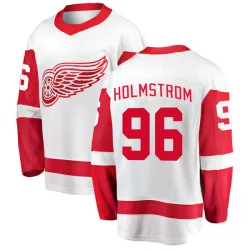 Youth Tomas Holmstrom Detroit Red Wings Away Jersey - White Breakaway