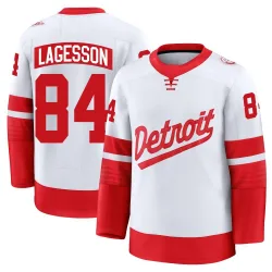 Youth William Lagesson Detroit Red Wings 2025 Stadium Series Jersey - White Premium