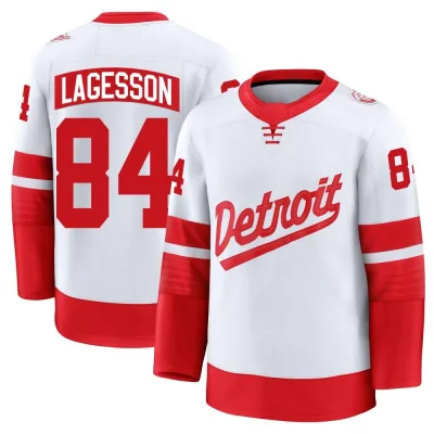 Youth William Lagesson Detroit Red Wings 2025 Stadium Series Jersey - White Premium