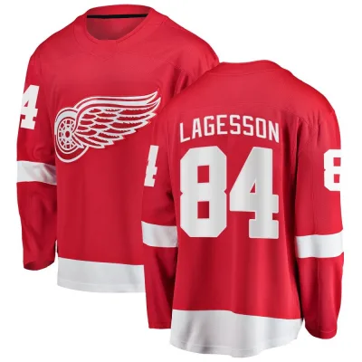Youth William Lagesson Detroit Red Wings Home Jersey - Red Breakaway