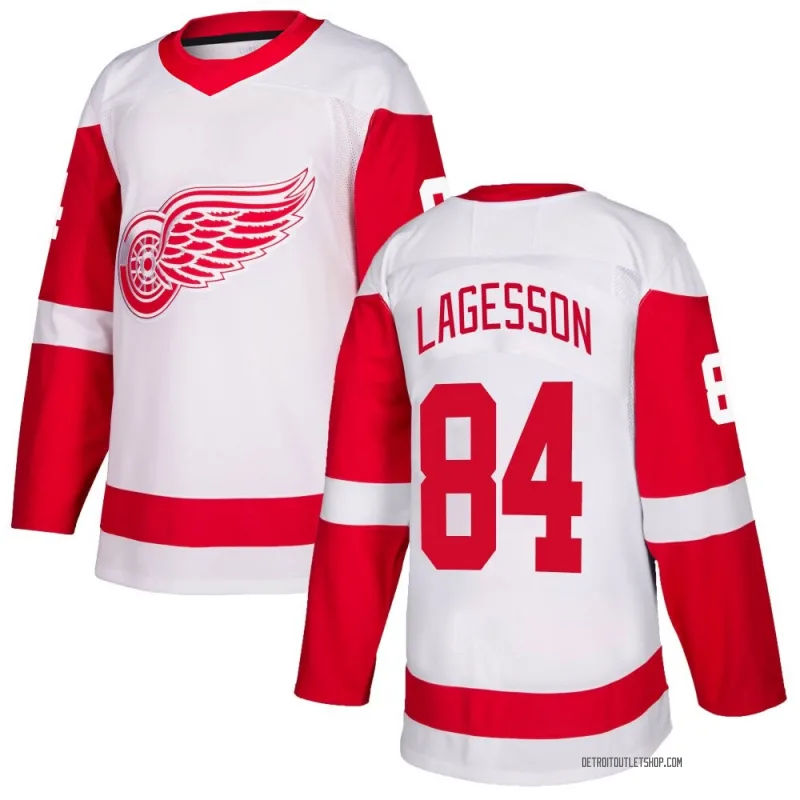 Youth William Lagesson Detroit Red Wings Jersey - White Authentic